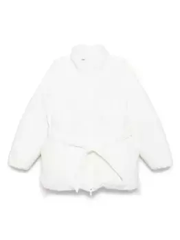 Пуховик на молнии Alexander Wang, белый