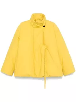 Пуховик на молнии Jil Sander, желтый