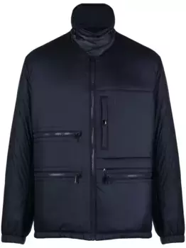 Пуховик на молнии с нашивкой-логотипом Zadig&Voltaire, синий