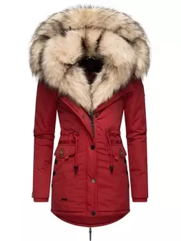 Пуховик Navahoo, цвет dark red