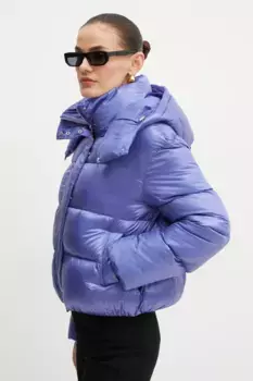 Пуховик Patrizia Pepe, фиолетовый