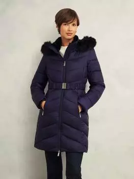 Пуховик petite alis Hobbs, темно-синий