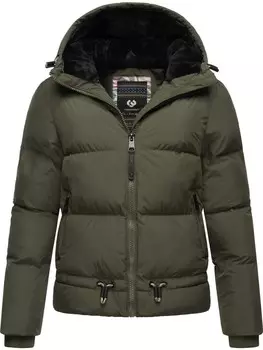 Пуховик ragwear Briony, цвет dark olive