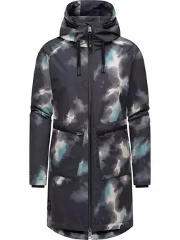 Пуховик ragwear Holstic Print, черный