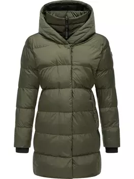 Пуховик ragwear Niara, цвет dark olive