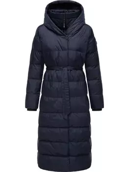 Пуховик ragwear Niara Long, темно-синий