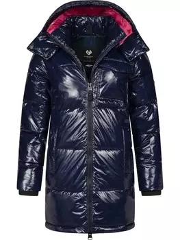Пуховик ragwear Roobie Long, темно-синий