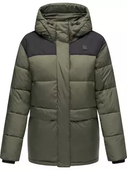Пуховик ragwear Wikesh, цвет dark olive