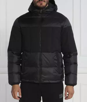 Пуховик Regular fit Ea7, черный