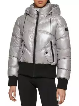 Пуховик с капюшоном DKNY Fog