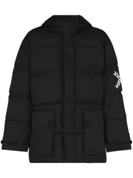 Пуховик с капюшоном KENZO, черный