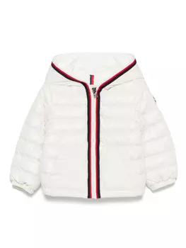 Пуховик с капюшоном Moncler Enfant, белый