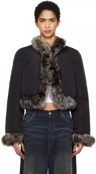 Пуховик с меховой отделкой Alexander Wang
