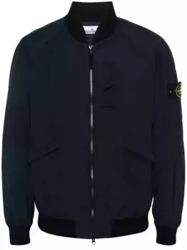 Пуховик с нашивкой Compass Stone Island, синий