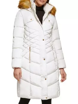 Пуховик с отделкой из искусственного меха Guess Milk