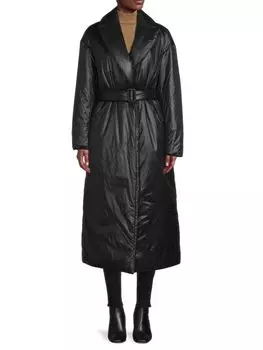 Пуховик с поясом Calvin Klein Black