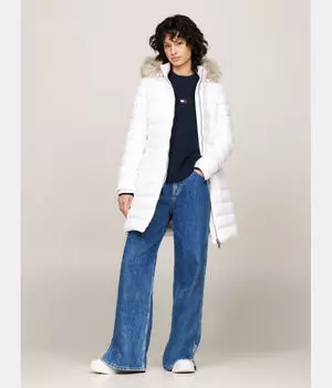 Пуховик Slim fit Tommy Jeans, белый