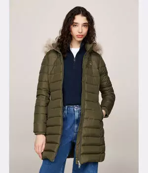 Пуховик Slim fit Tommy Jeans, хаки