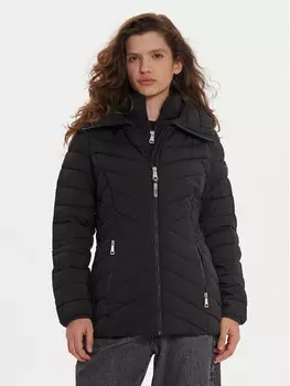 Пуховик стандартного кроя Dkny, черный