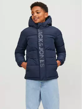 Пуховик стандартного кроя Jack&Jones, синий