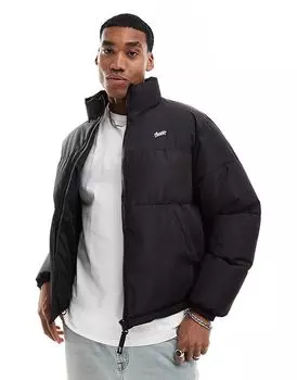 Пуховик STWD черного цвета Pull&Bear