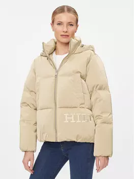 Пуховик свободного кроя Tommy Hilfiger, бежевый