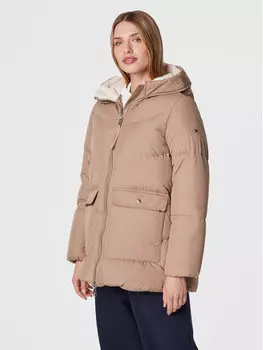 Пуховик свободного кроя Tommy Hilfiger, бежевый
