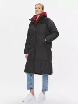 Пуховик свободного кроя Tommy Hilfiger, черный