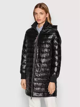 Пуховик свободного кроя Tommy Hilfiger, черный