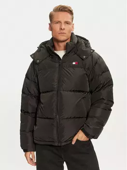 Пуховик свободного кроя Tommy Jeans, черный