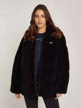 Пуховик TOMMY JEANS, черный