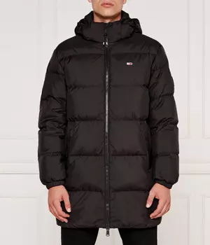 Пуховик Tommy Jeans свободной посадки, черный