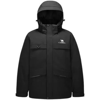 Пуховик унисекс Camel, цвет Glacier Gray/Phantom Black