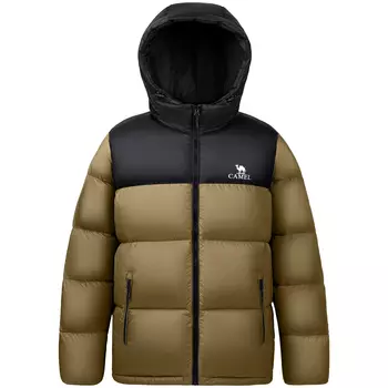 Пуховик унисекс CAMEL, Розовый/Черный