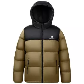 Пуховик унисекс CAMEL, Розовый/Черный