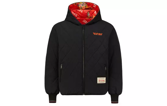 Пуховик унисекс Evisu, красный