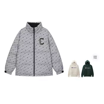 Пуховик унисекс FW24 Champion, хаки