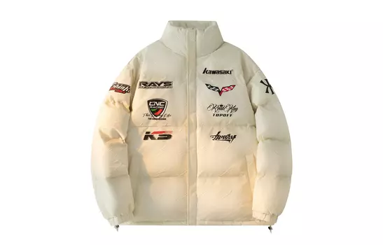 Пуховик унисекс Kawasaki, Белый