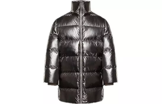 Пуховик унисекс серебристый Moncler, серебряный