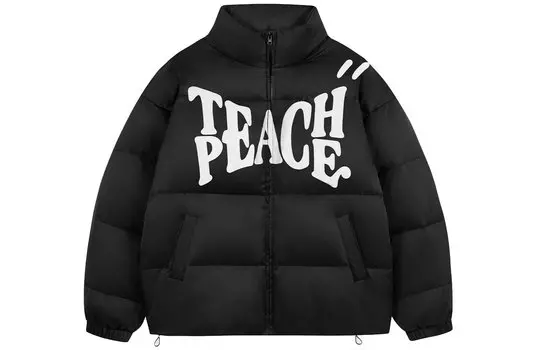 Пуховик унисекс Teach Peace, Черный