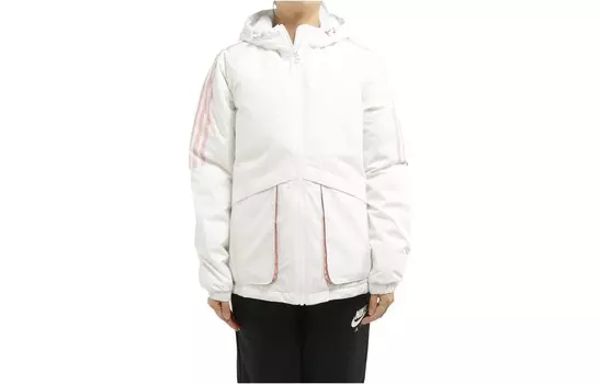 Пуховик женский белый Adidas
