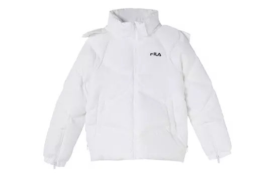 Пуховик женский белый Fila