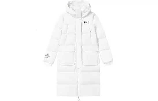 Пуховик женский белый Fila