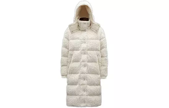 Пуховик женский белый Moncler