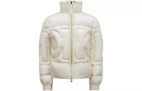 Пуховик женский белый Moncler