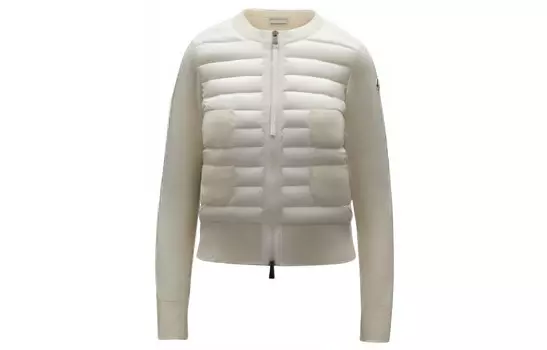 Пуховик женский белый Moncler
