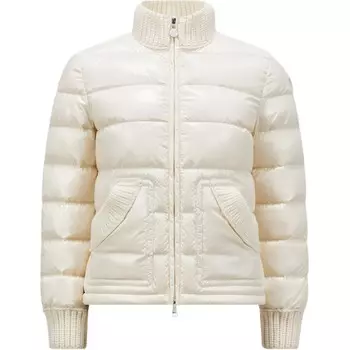 Пуховик женский белый Moncler