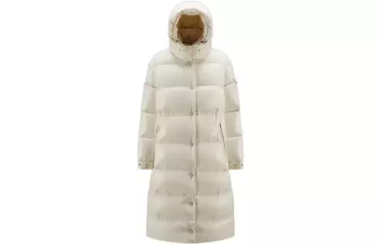 Пуховик женский белый Moncler