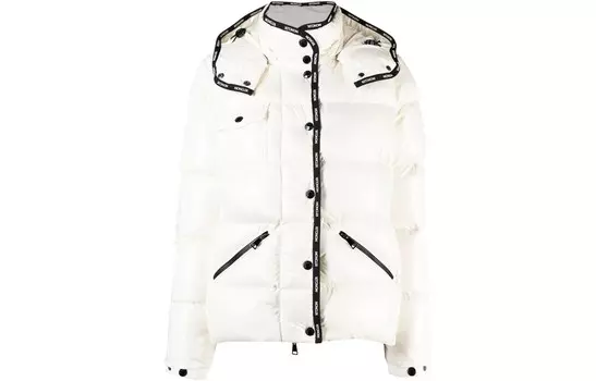Пуховик женский белый Moncler