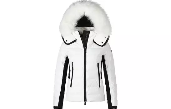 Пуховик женский белый Moncler